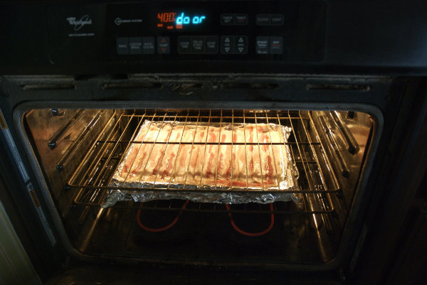 bacon in oven
